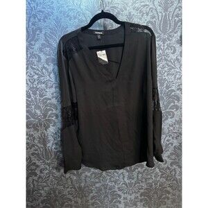 Express black lace blouse